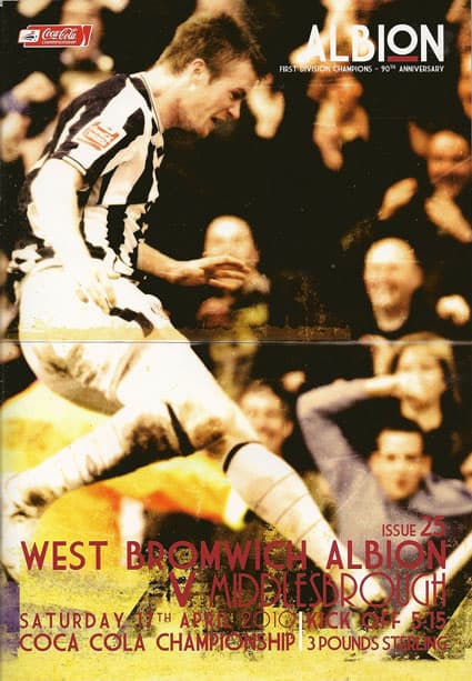 West Bromwich Albion FC  v Middlesbrough FC